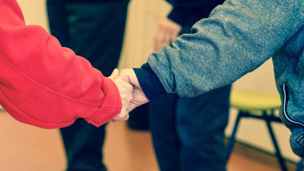 hand holding