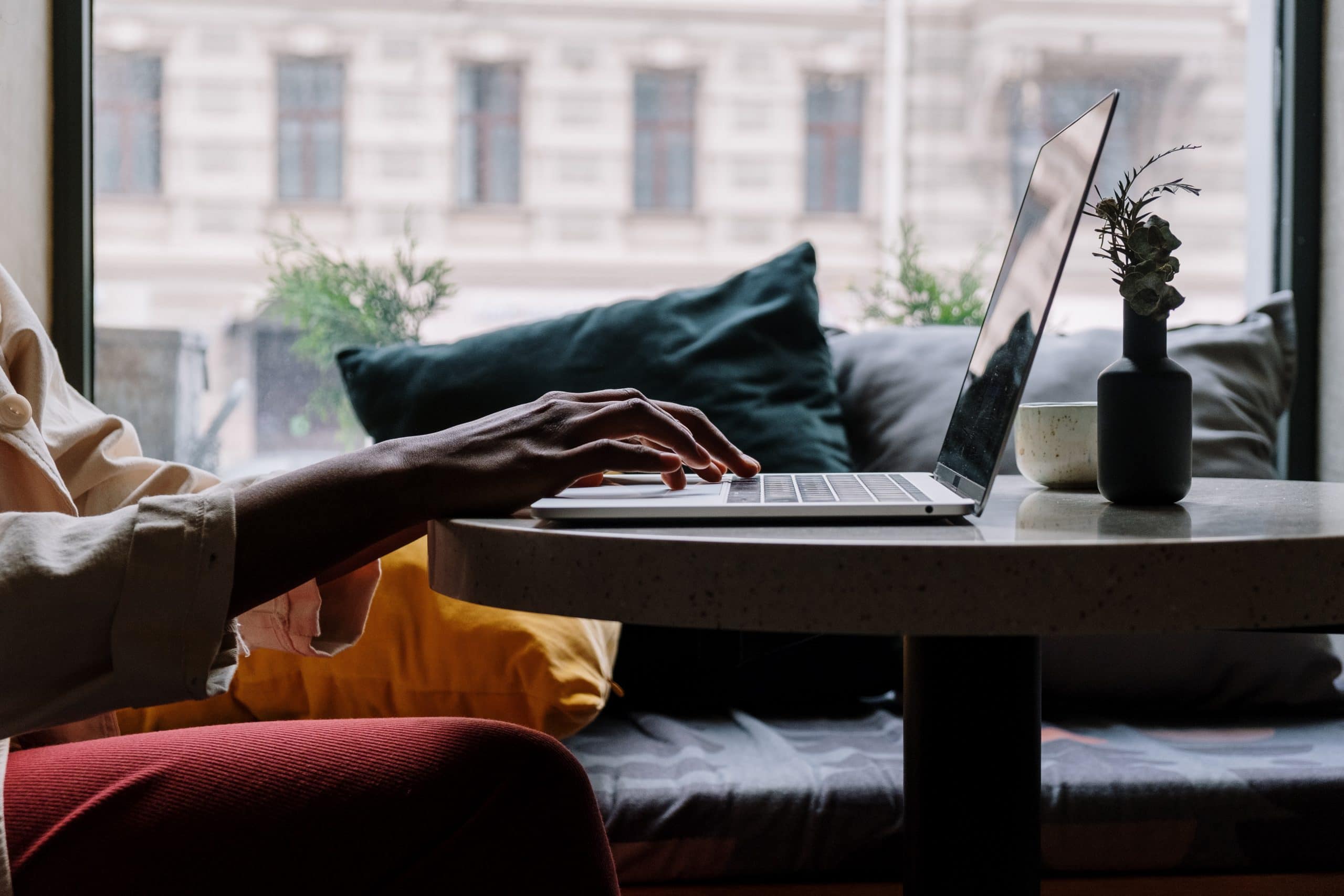 laptop on desk