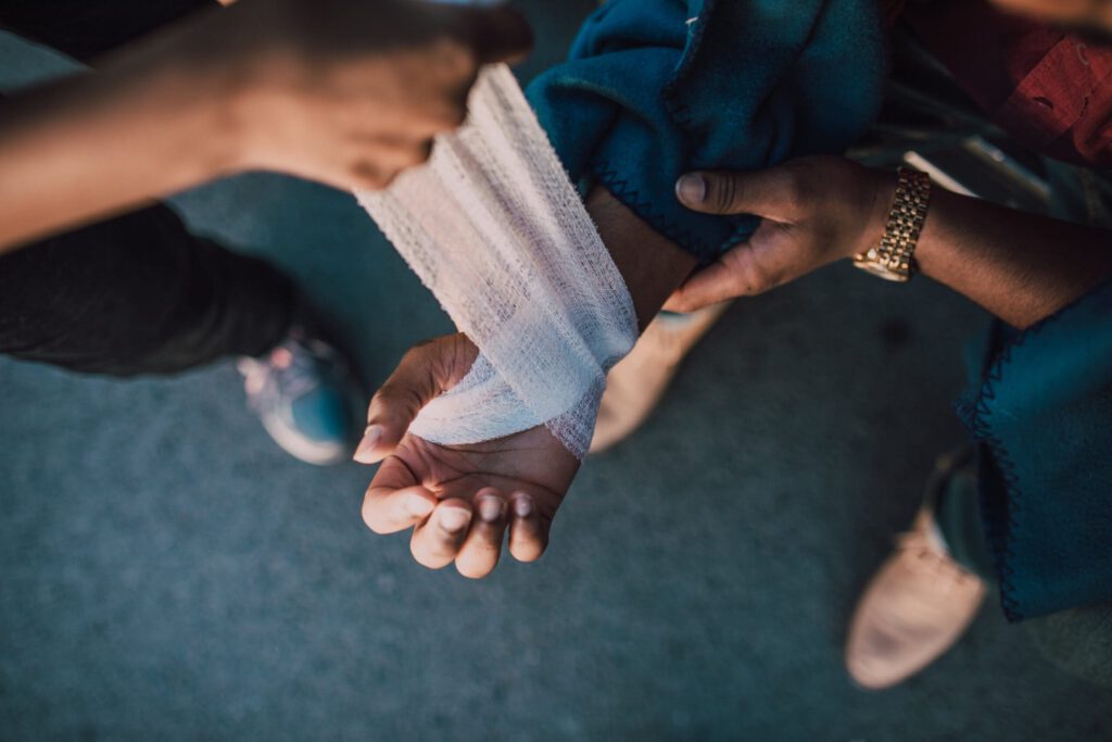 bandaging wrists