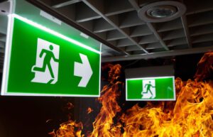 fire exit sign